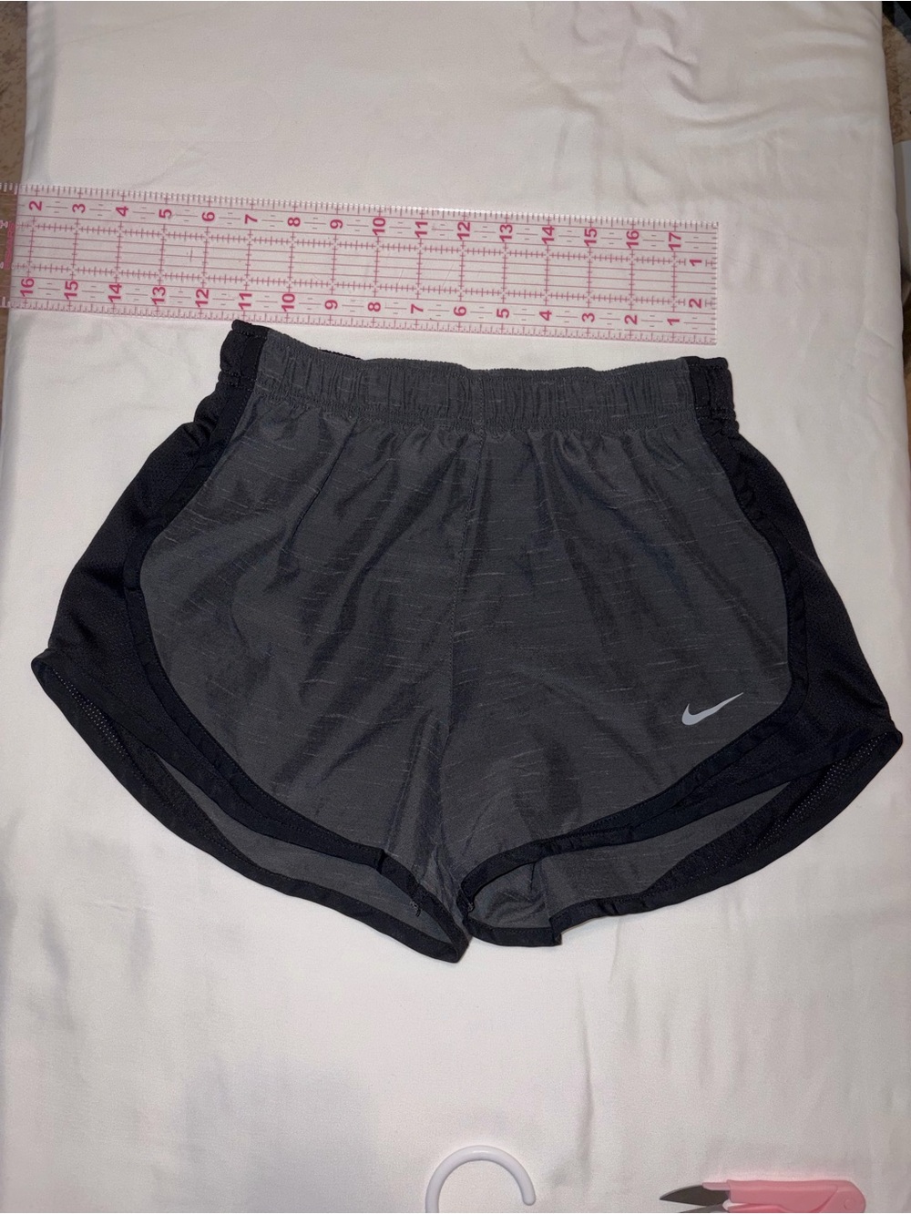 Nike Women’s Black and Gray Athletic Running Shorts
